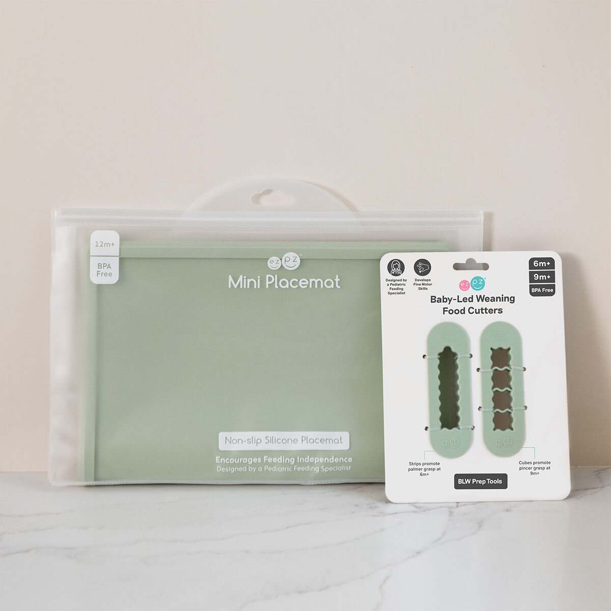 Mini Placemat + BLW Food Cutters Bundle